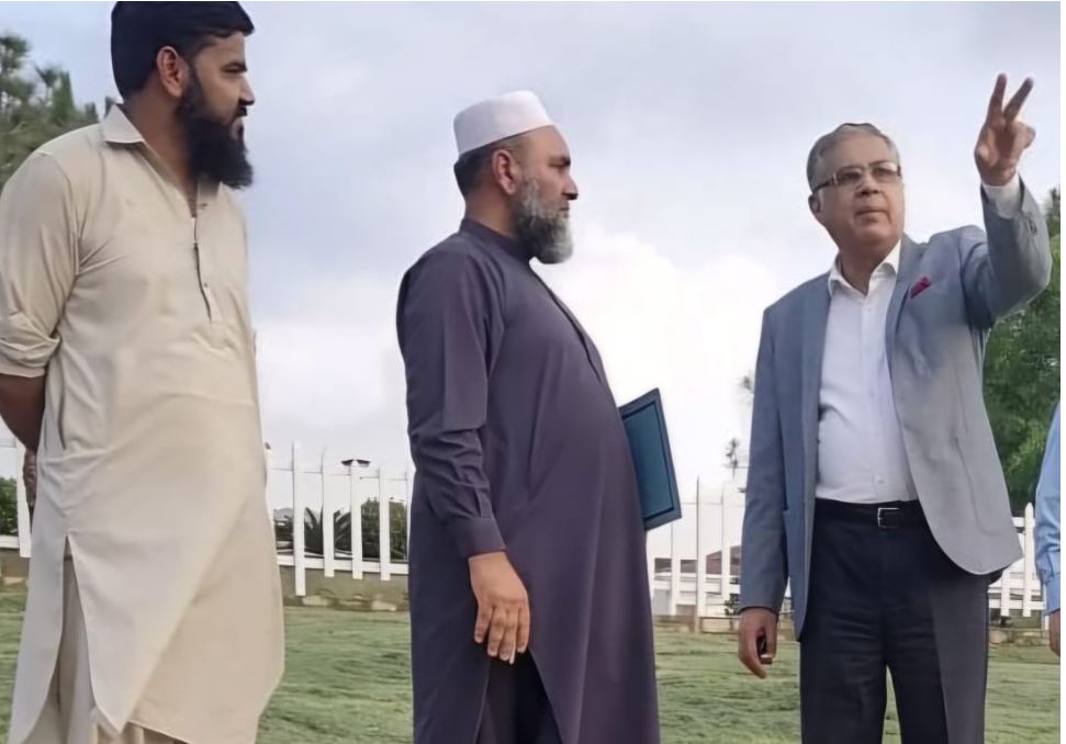 Secretary, Ministry of Kashmir Affairs, GB & SAFRON, reviewing the arrangements for the 5th August Youm-e-Istehsal Event.